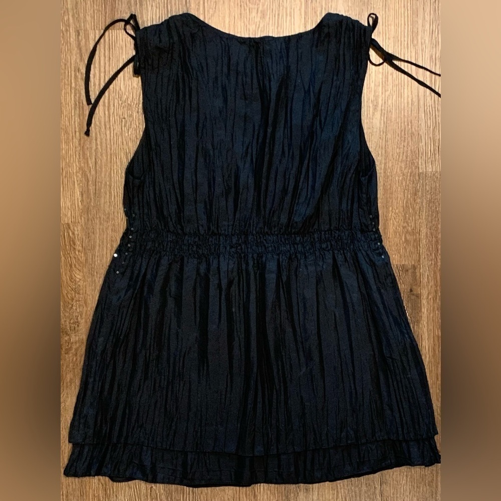 Excellent Condition, Express, Vintage 90s/Y2K, 100% Silk Sequin Waist Top, Sz XS - Picture 4 of 9